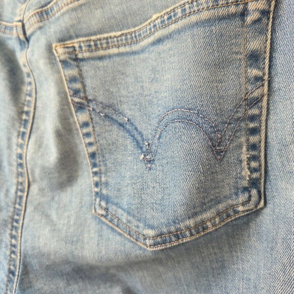 Edwin Bree High Rise Straight Leg Jeans In Reverie 29 - Picture 6 of 8